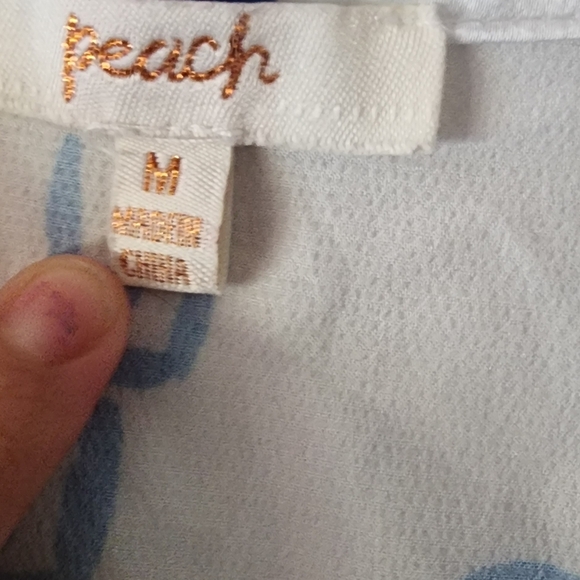 Pucci White and Blue Patterned Tie-Front Shirt - Picture 4 of 4